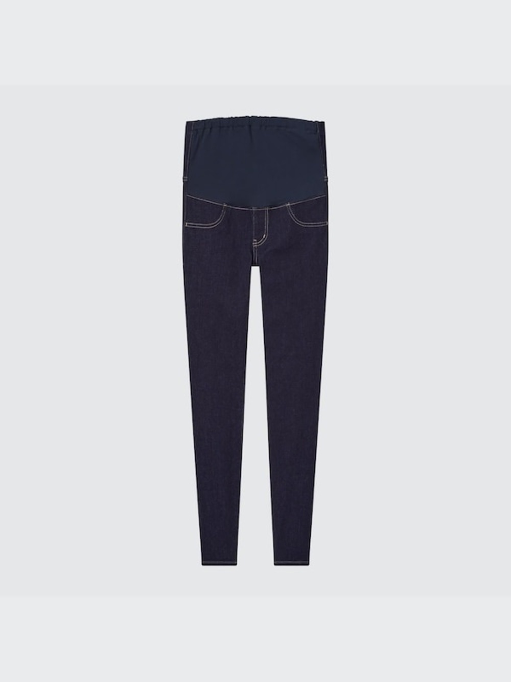 Uniqlo Maternity Jeggings in Dark Blue with Navy Panel